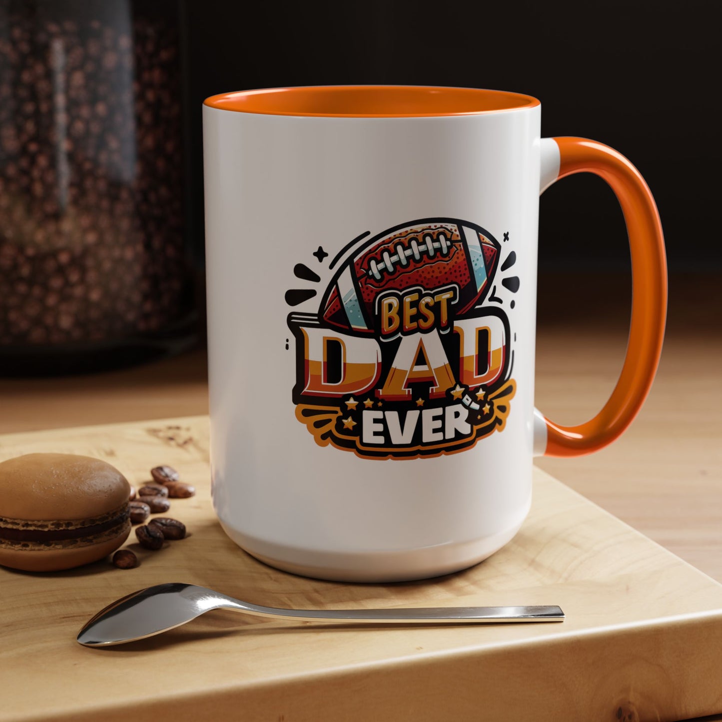 Father's Day Mug - Best Dad Ever Football