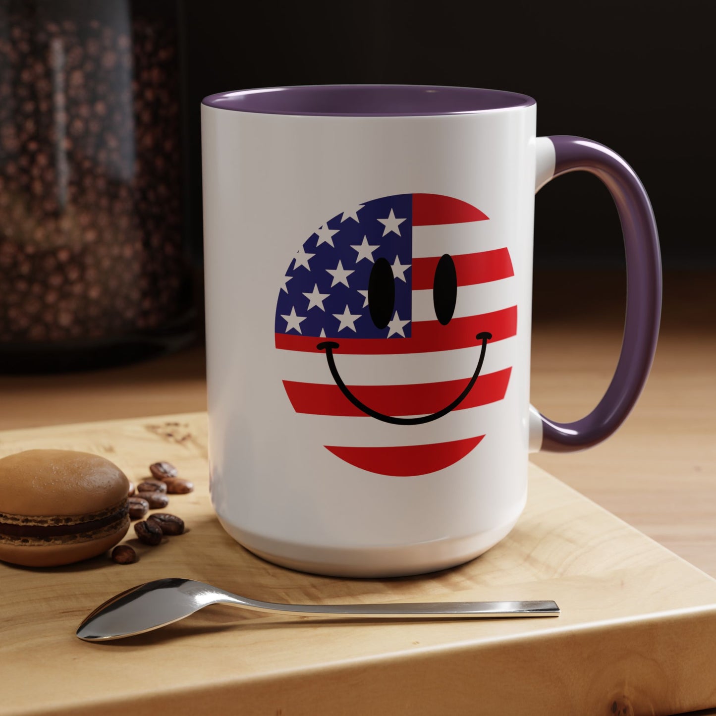4th of July Mug - America Smiley Face