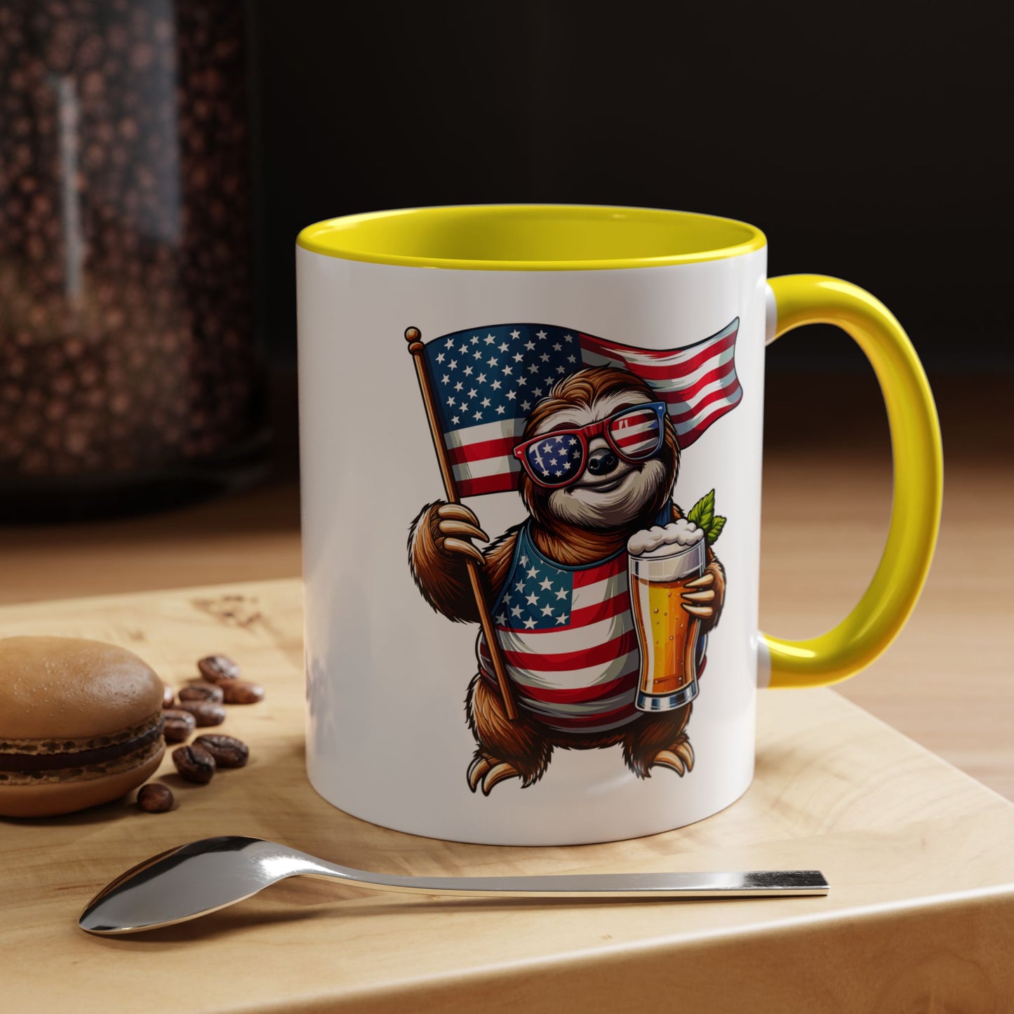 4th of July Mug - Merica Sloth