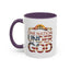 4th of July Mug - One Nation Under God Cross Flag