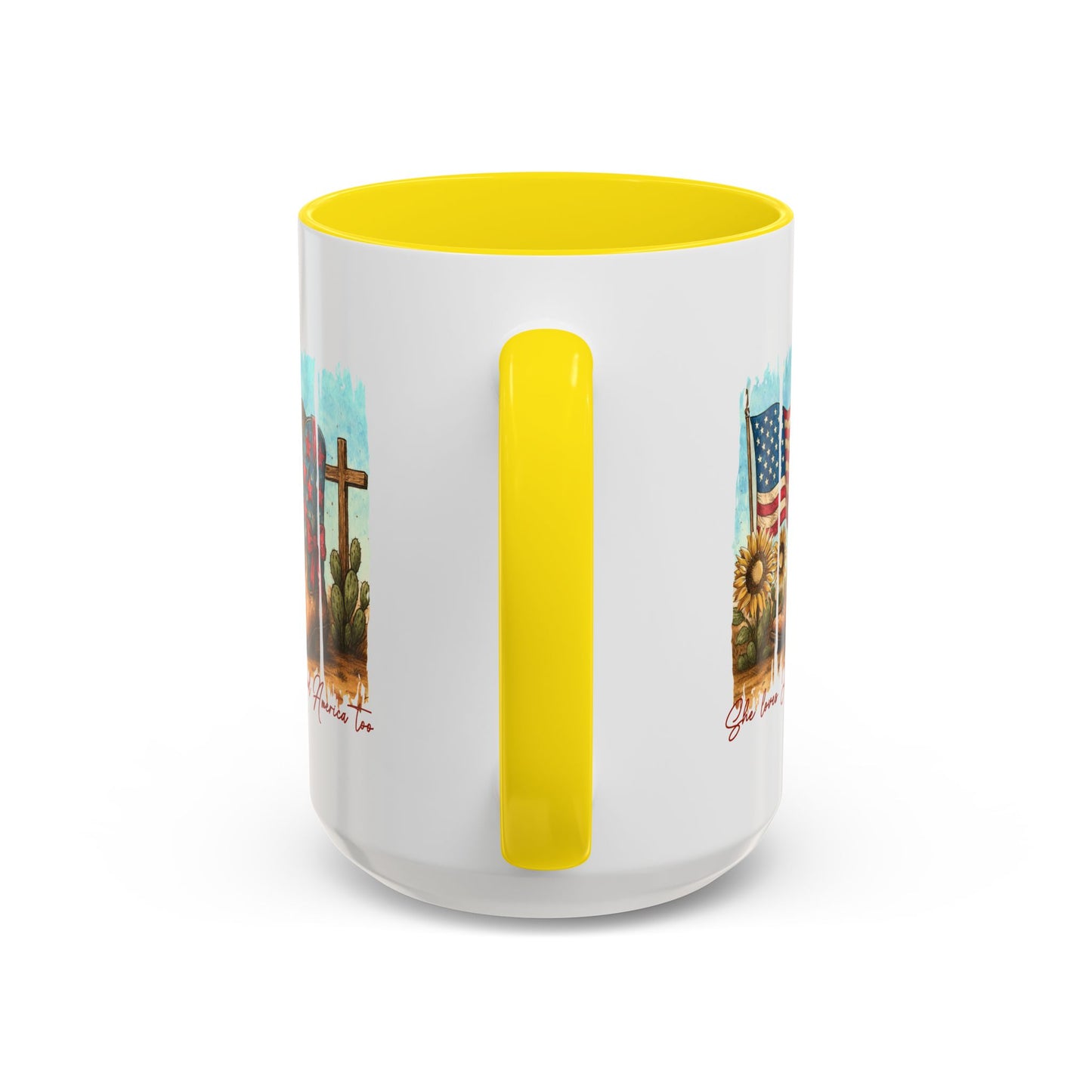 4th of July Mug - She Loves Jesus & America Too Boots