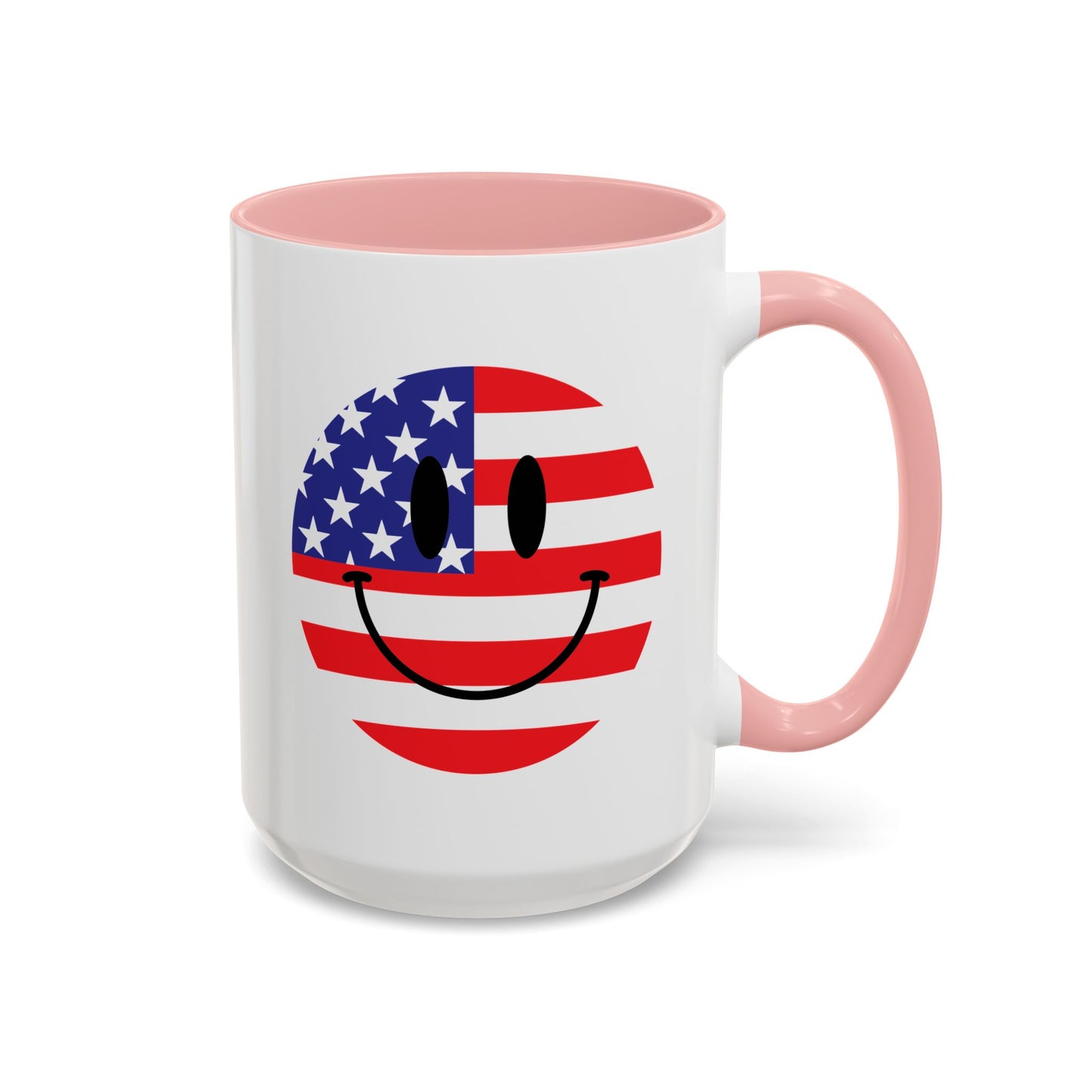 4th of July Mug - America Smiley Face