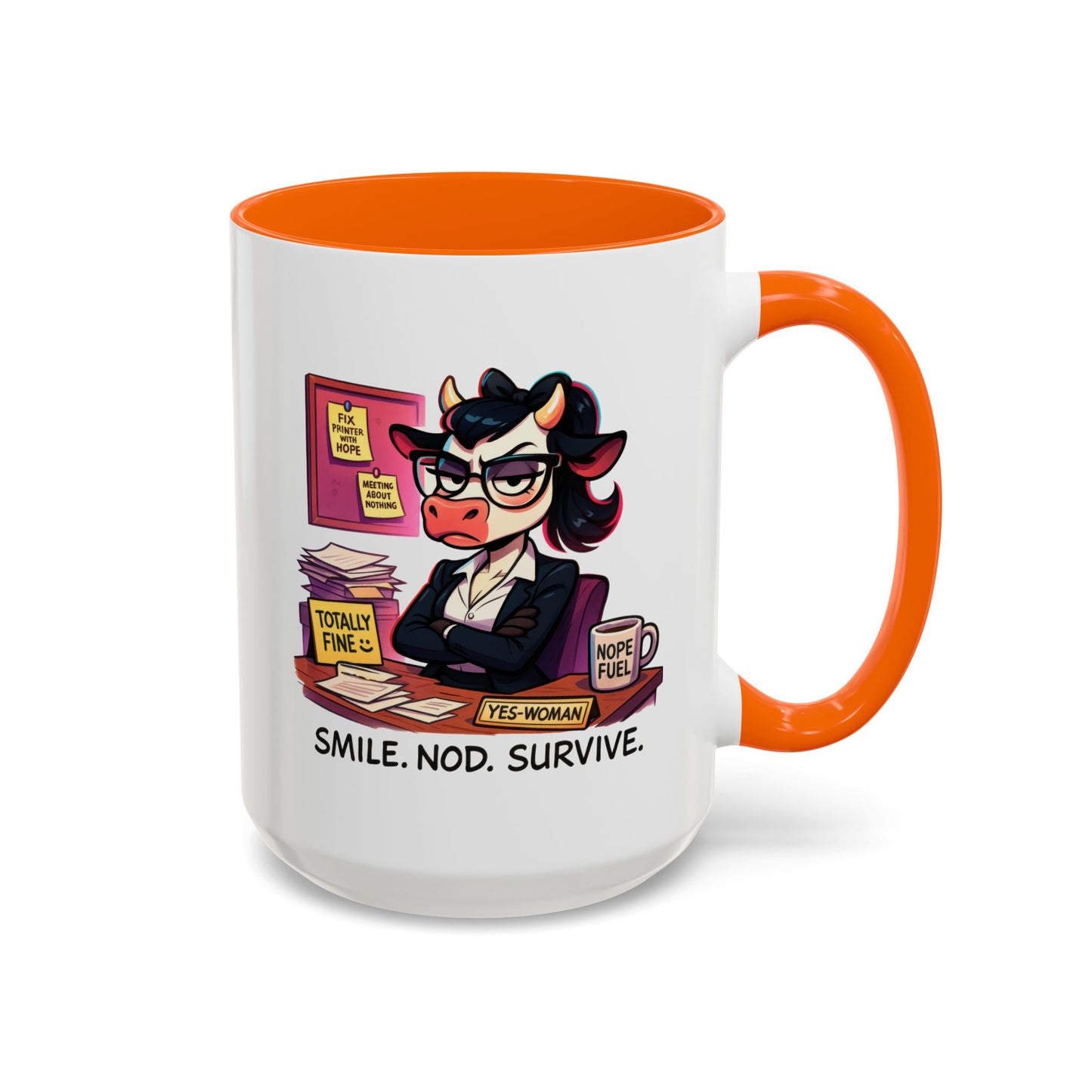 Office Mug - Smile Nod Survive