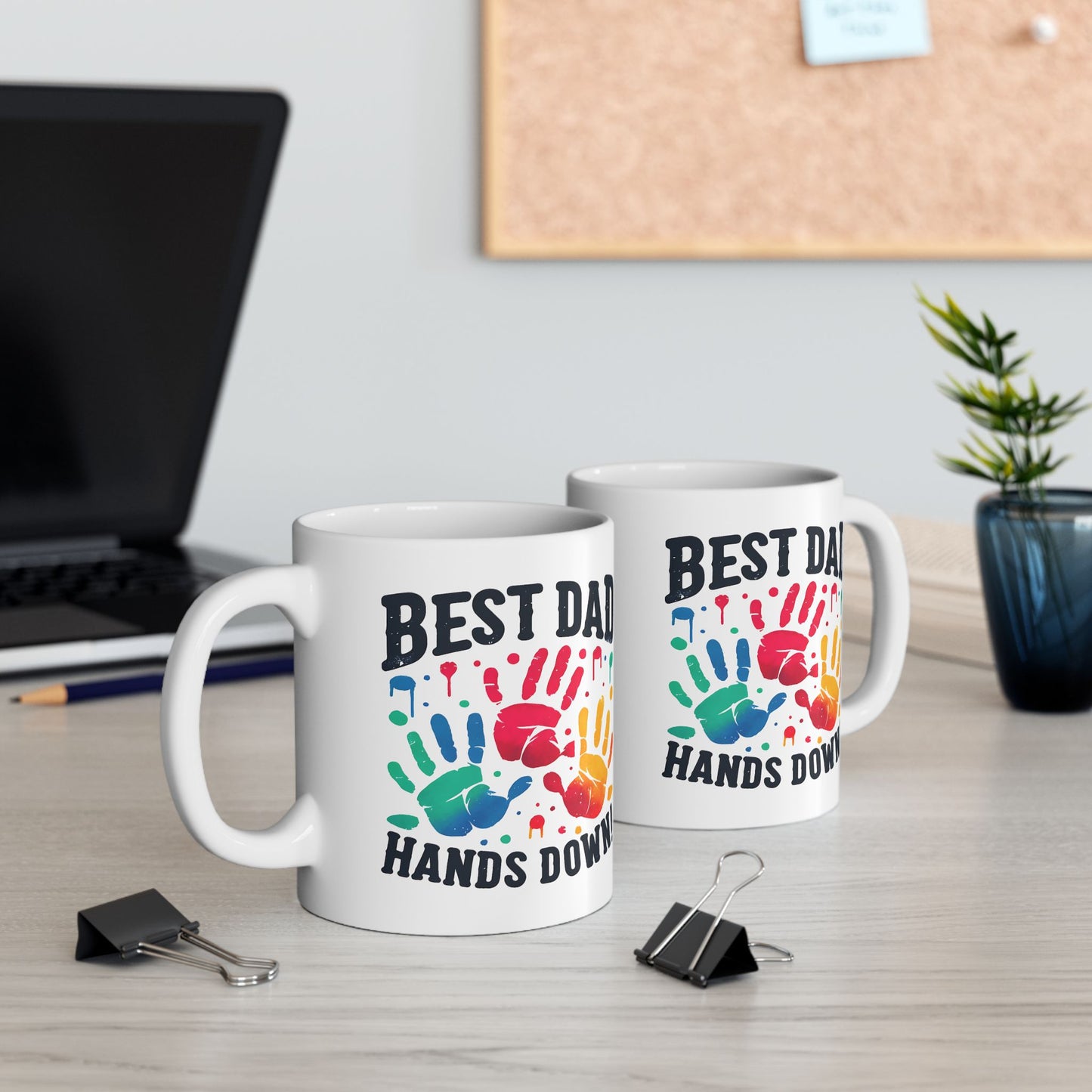Father's Day Mug - Best Dad Hands Down