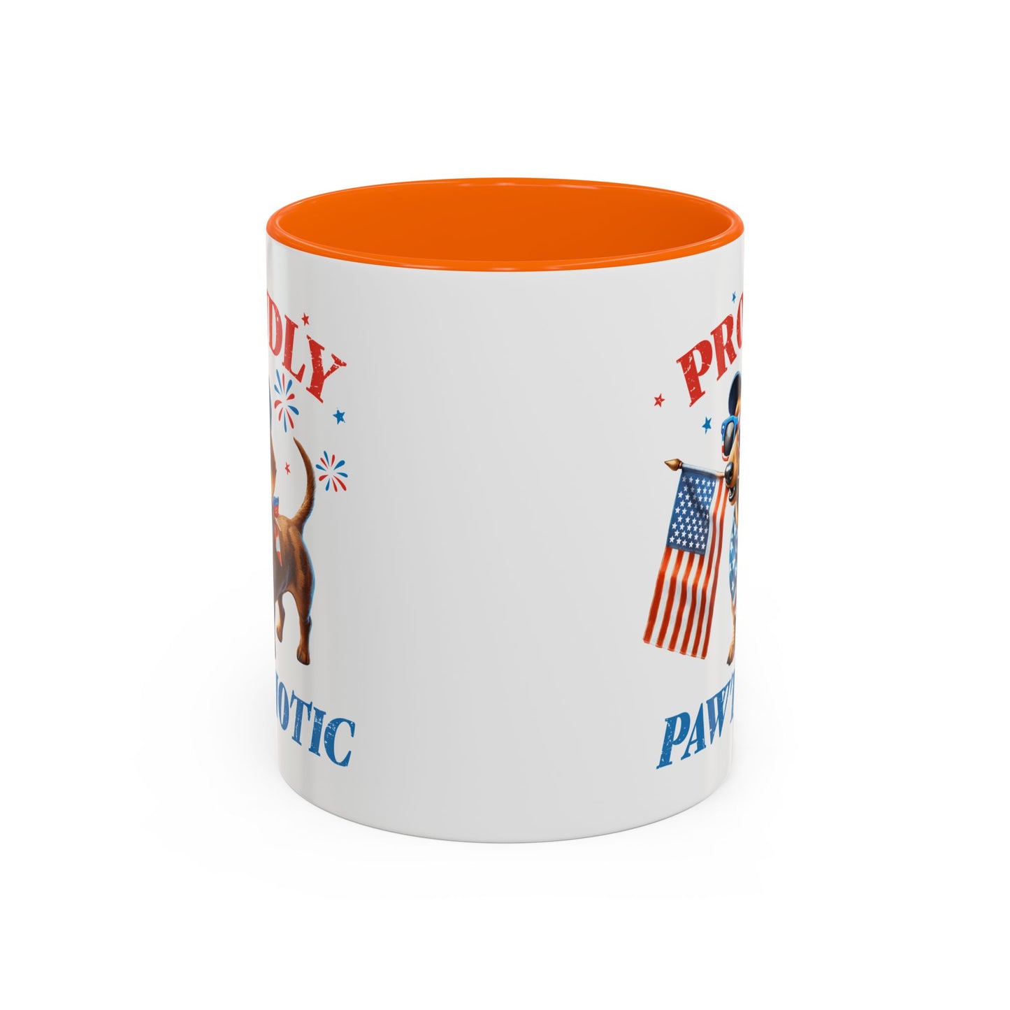 4th of July Mug - Proudly Pawtriotic Dog
