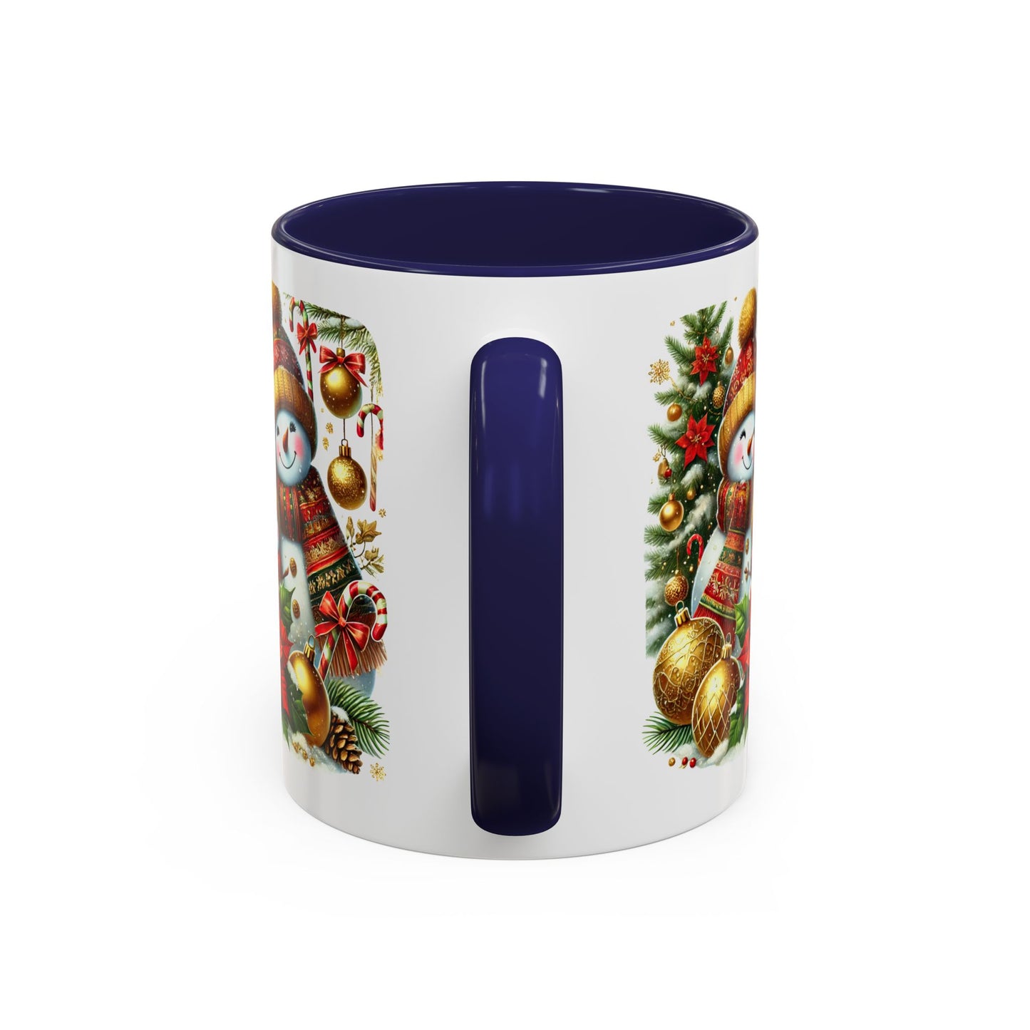 Christmas Mug - Gold Snowman Family 2