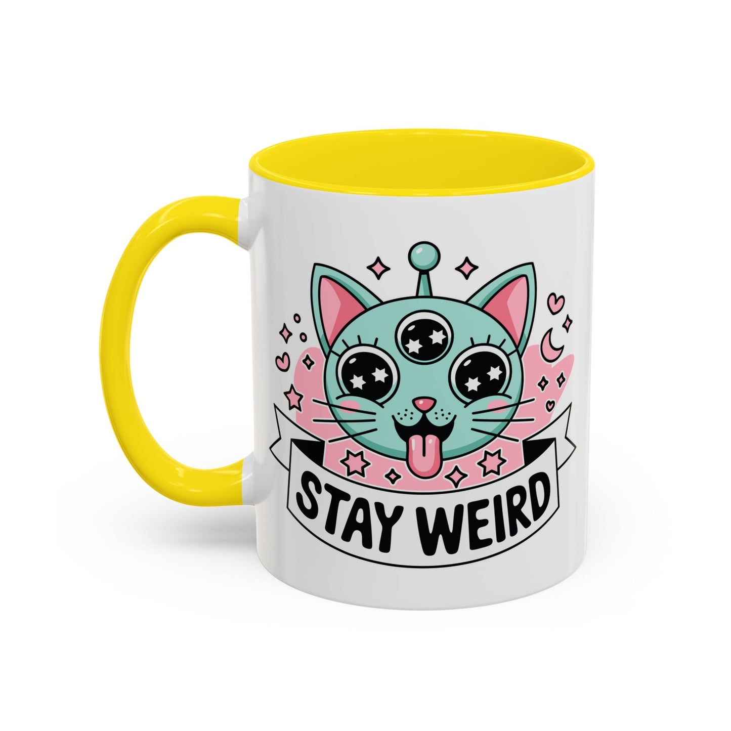 Alien Mug - Stay Weird Alien Cat