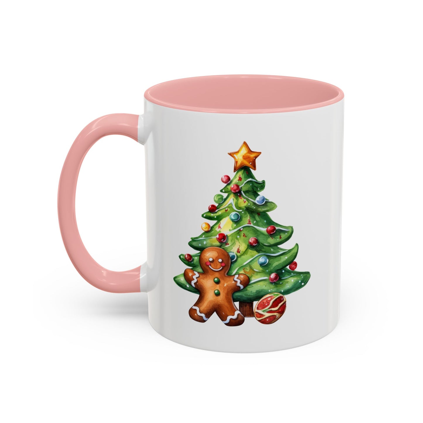 Christmas Mug - Gingerbread Man and Tree