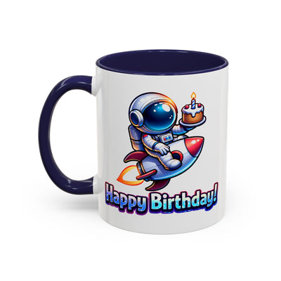 Birthday Mug - Astronaut Rocket