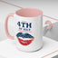 4th of July Mug - Happy 4th of July Flag Lips