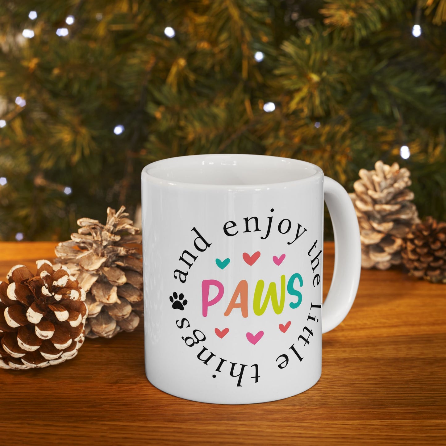 Animal Mug - Paws and Enjoy The Little Things