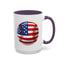 4th of July Mug - Baseball American Flag