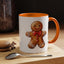 Christmas Mug - Gingerbread Man Red Bow