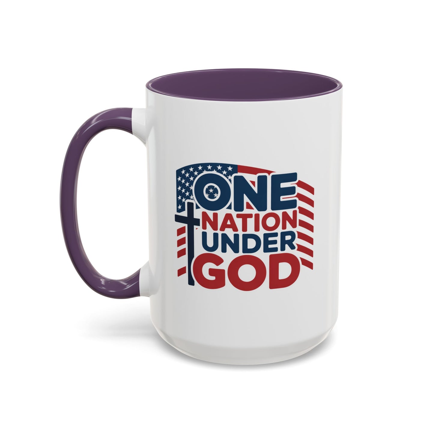 Religious Mug - One Nation Flag Cross