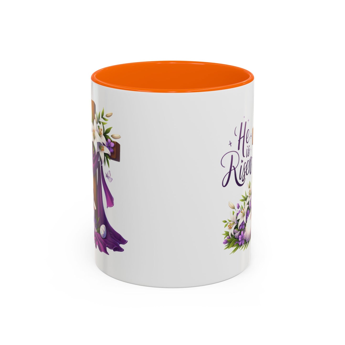 Easter Mug - He Is Risen Cross