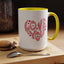 Valentine's Day Mug - Love You Heart Lettering