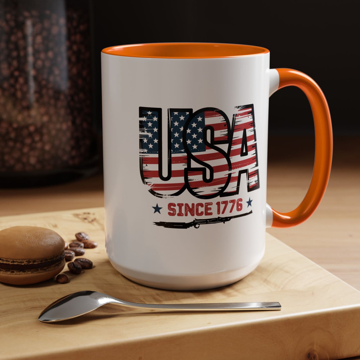 4th of July Mug - USA Since 1776 Gun