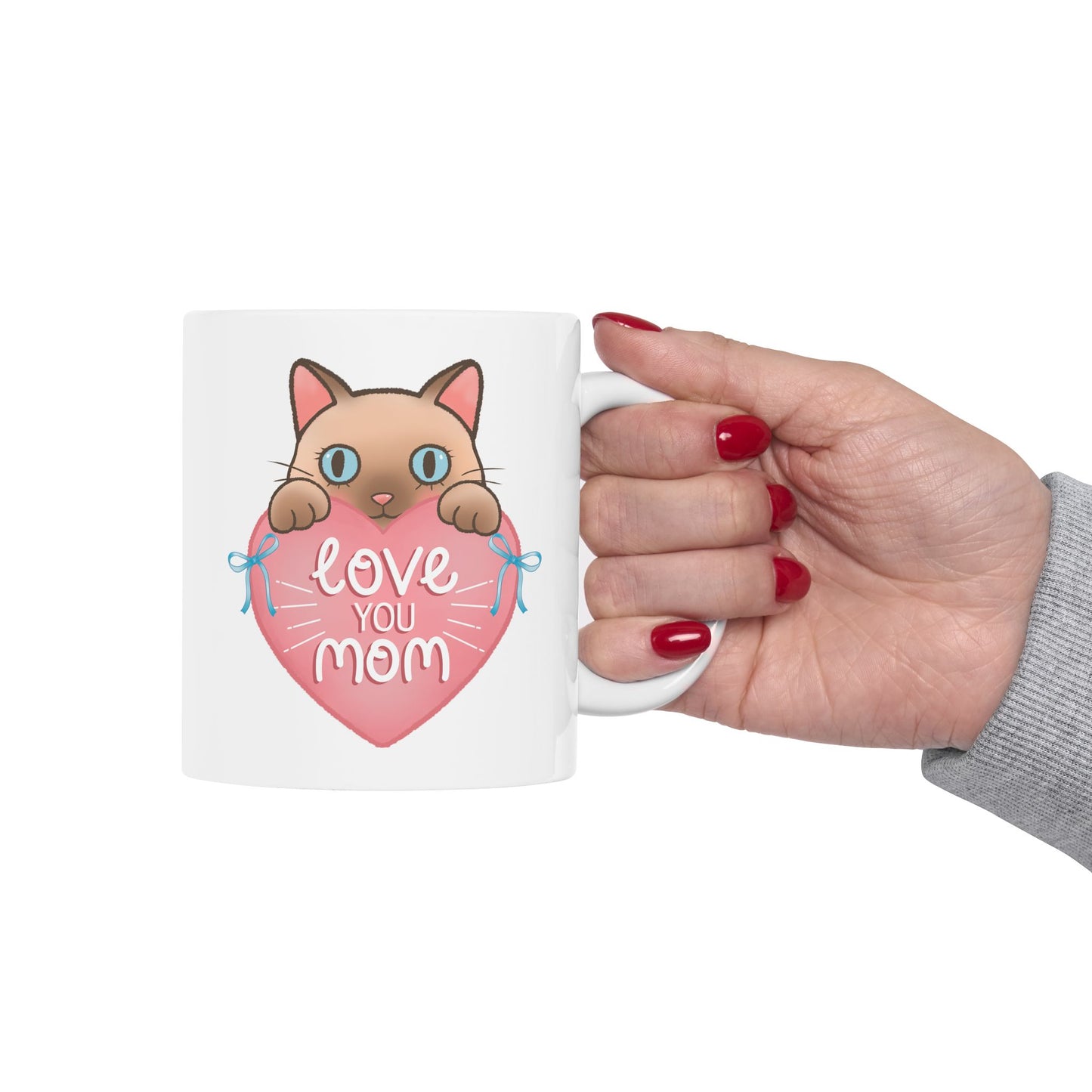 Mother's Day Mug - Love You Mom Cat