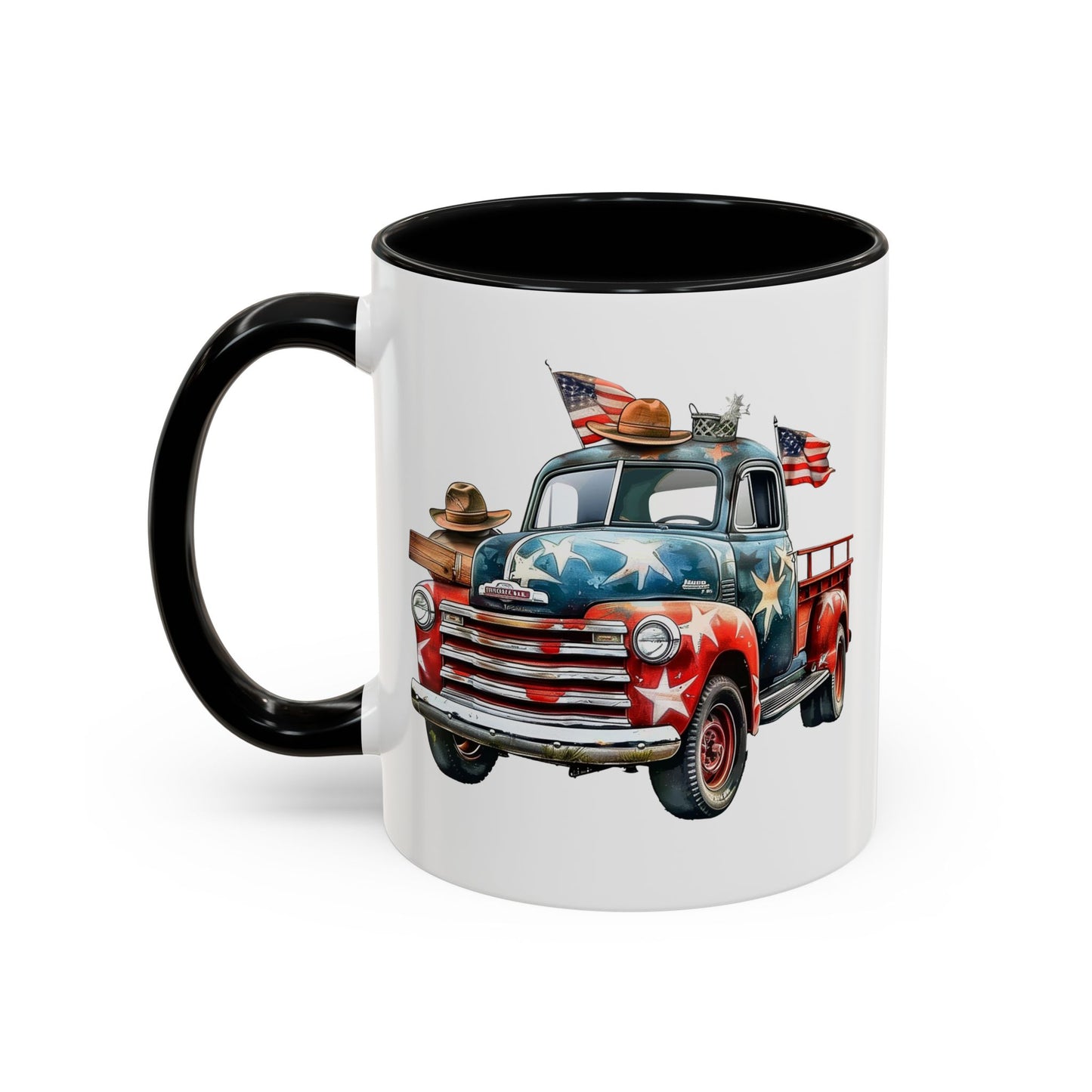 4th of July - Old Truck & Flag