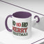 Christmas Mug - Ho Ho Ho Merry Christmas Green & Red Text