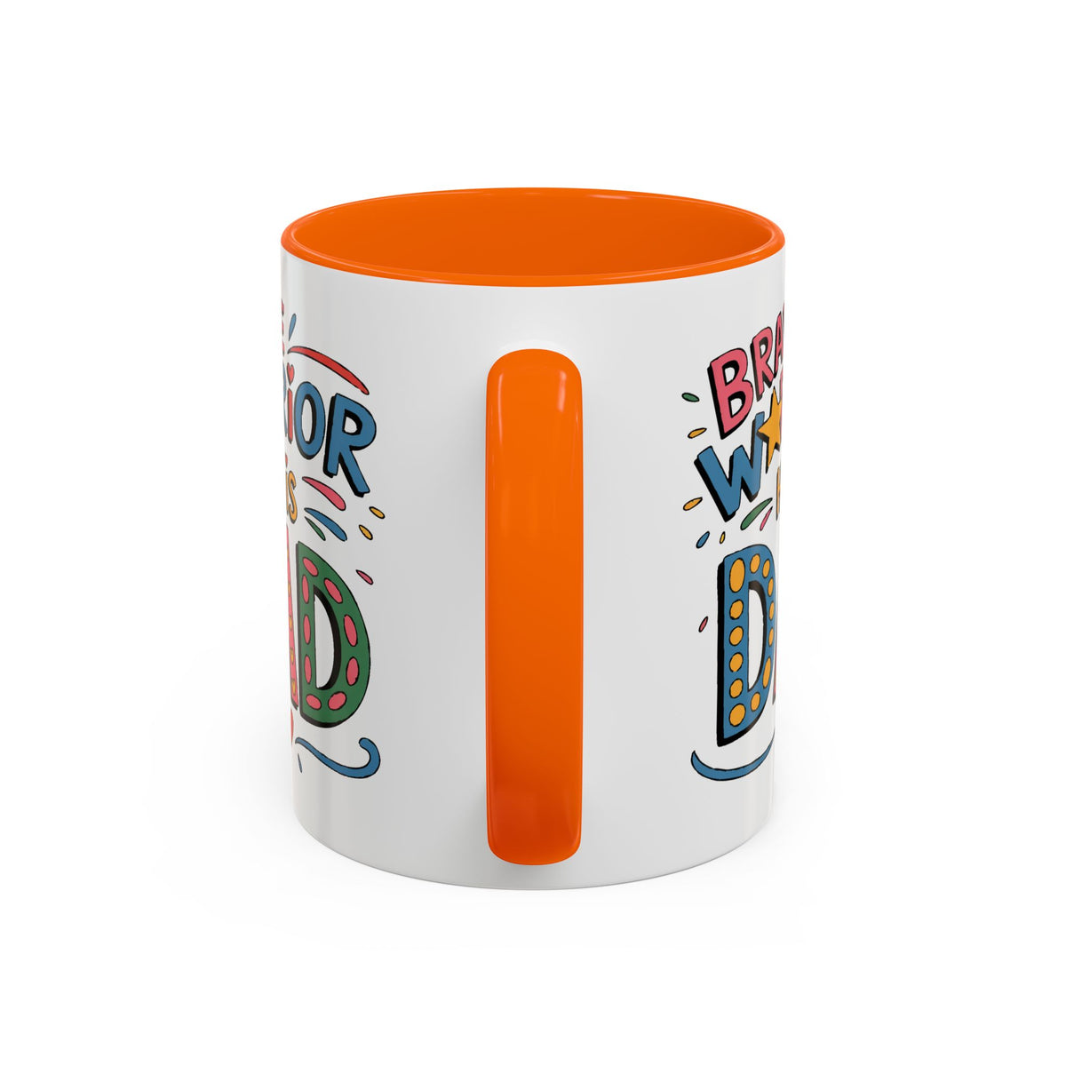 Father's Day Mug - Dad Brave Warrior