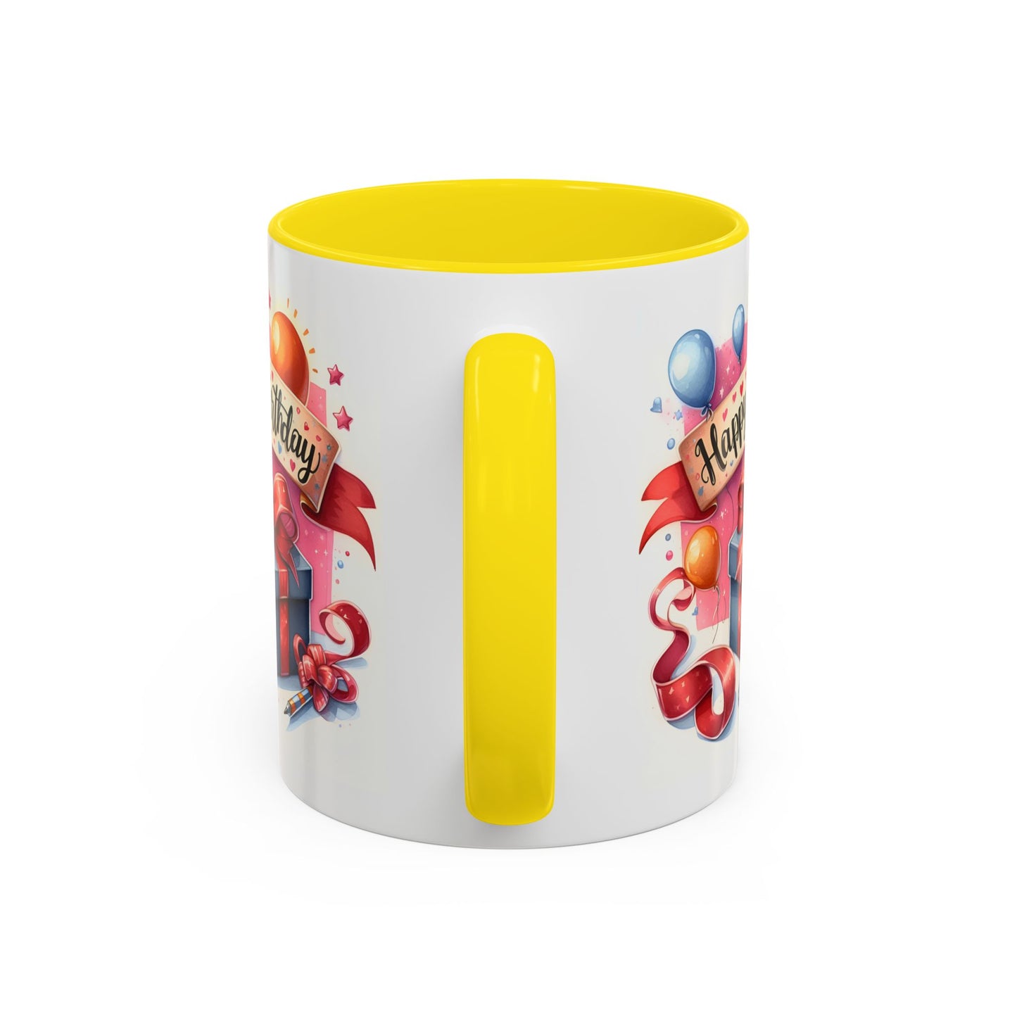 Birthday Mug - Present Pen Balloons
