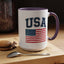 4th of July Mug - USA & Flag