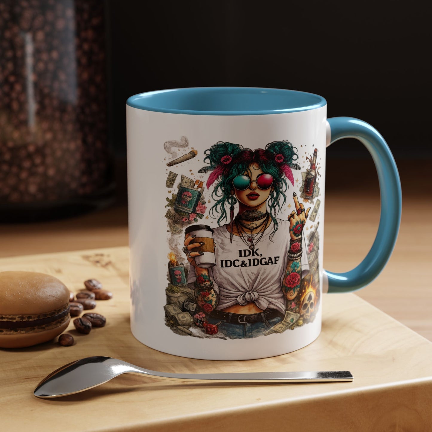 Humor Mug - The IDK IDC & IDGAF