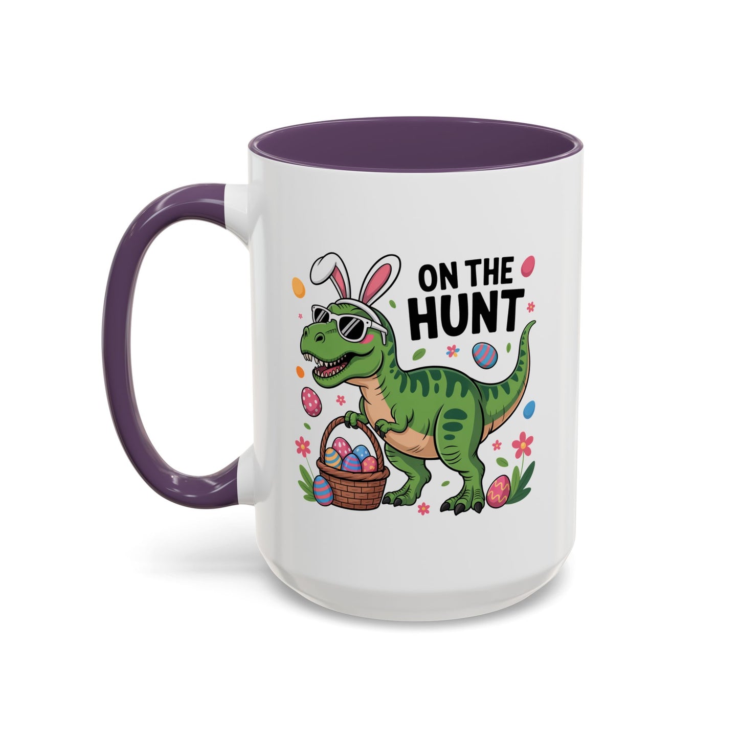 Easter Mug - On The Hunt Dinosaur