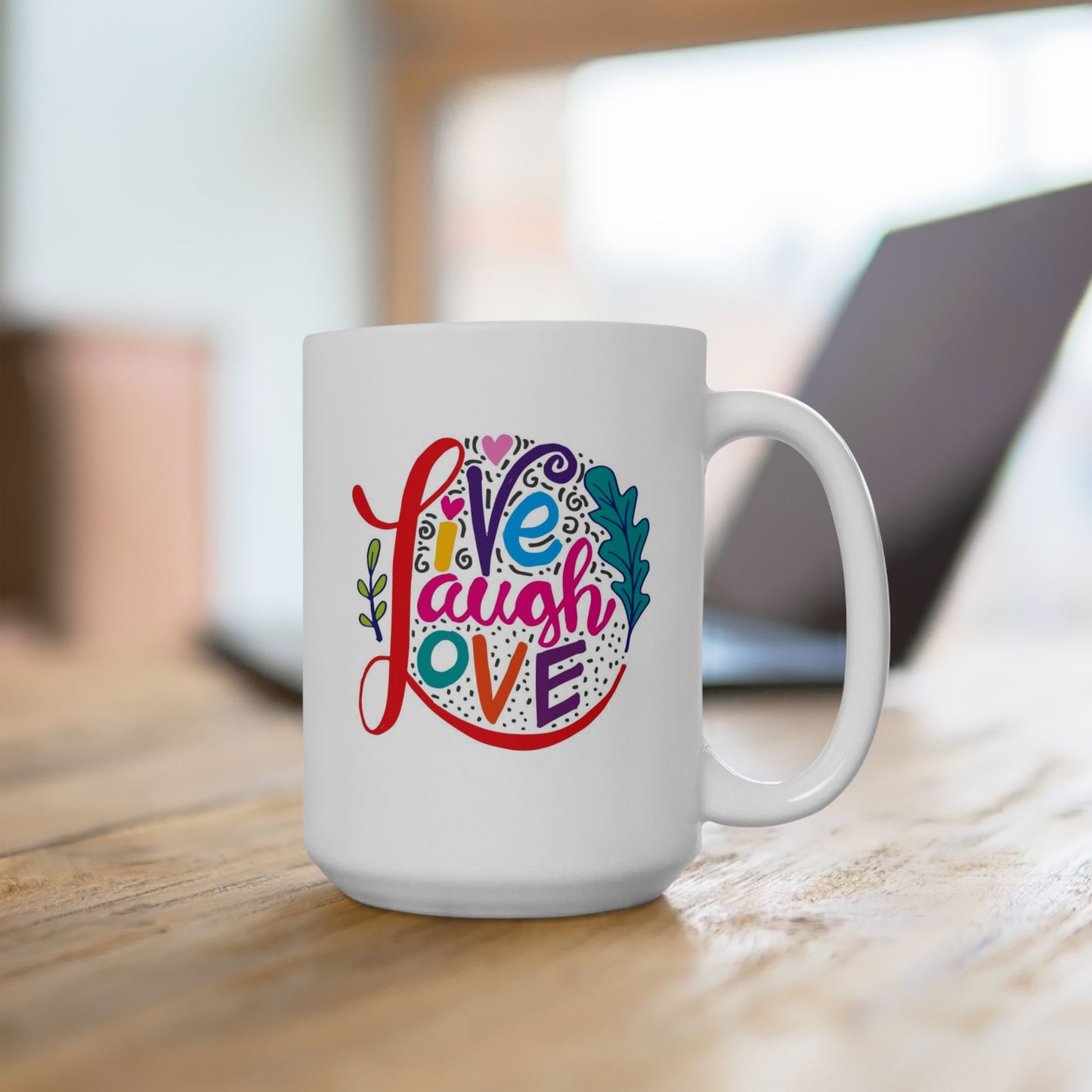Wellness Mug - Live Laugh Love Circle
