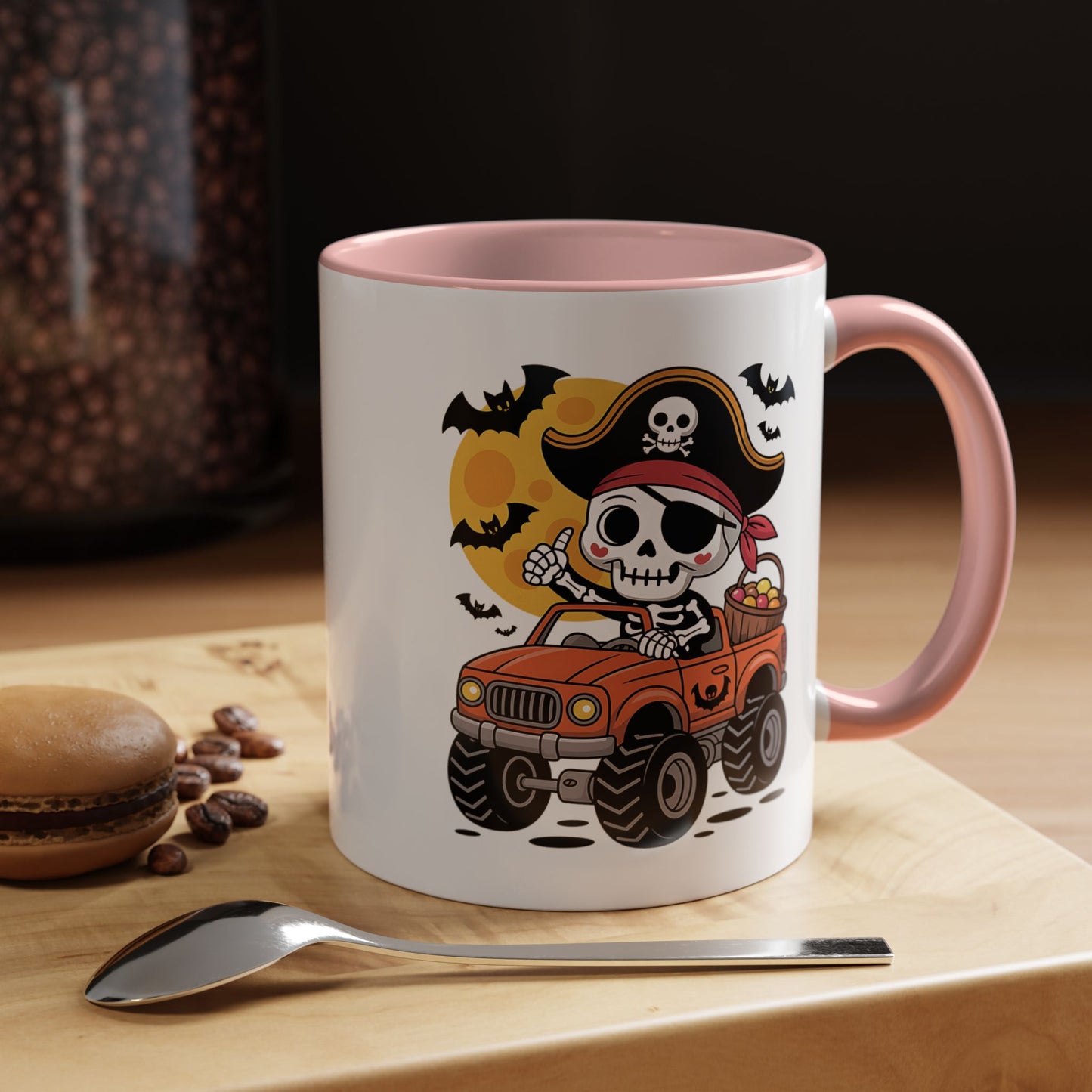 Halloween Mug - Driving Skeleton Pirate