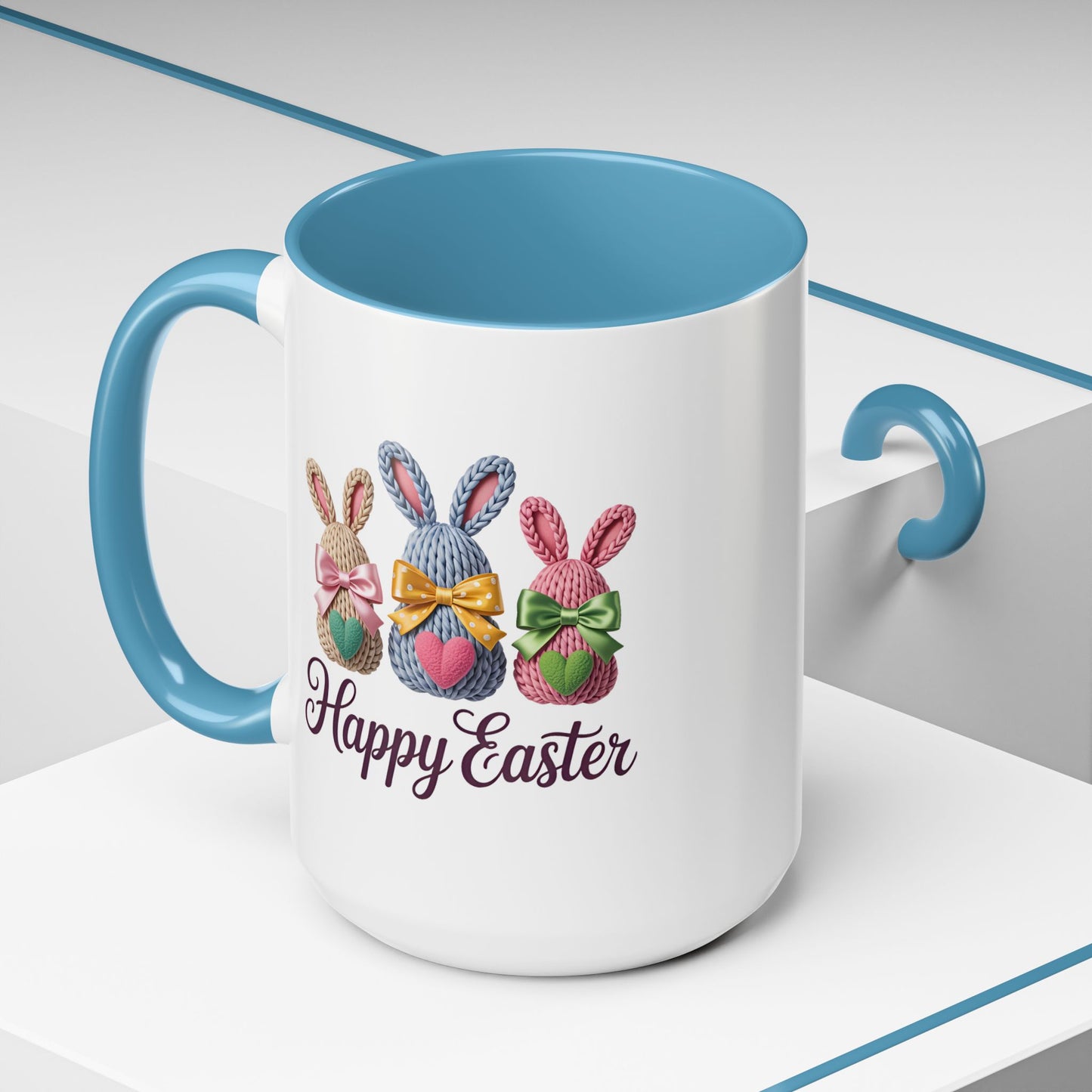 Easter Mug - Yarn Bunnies