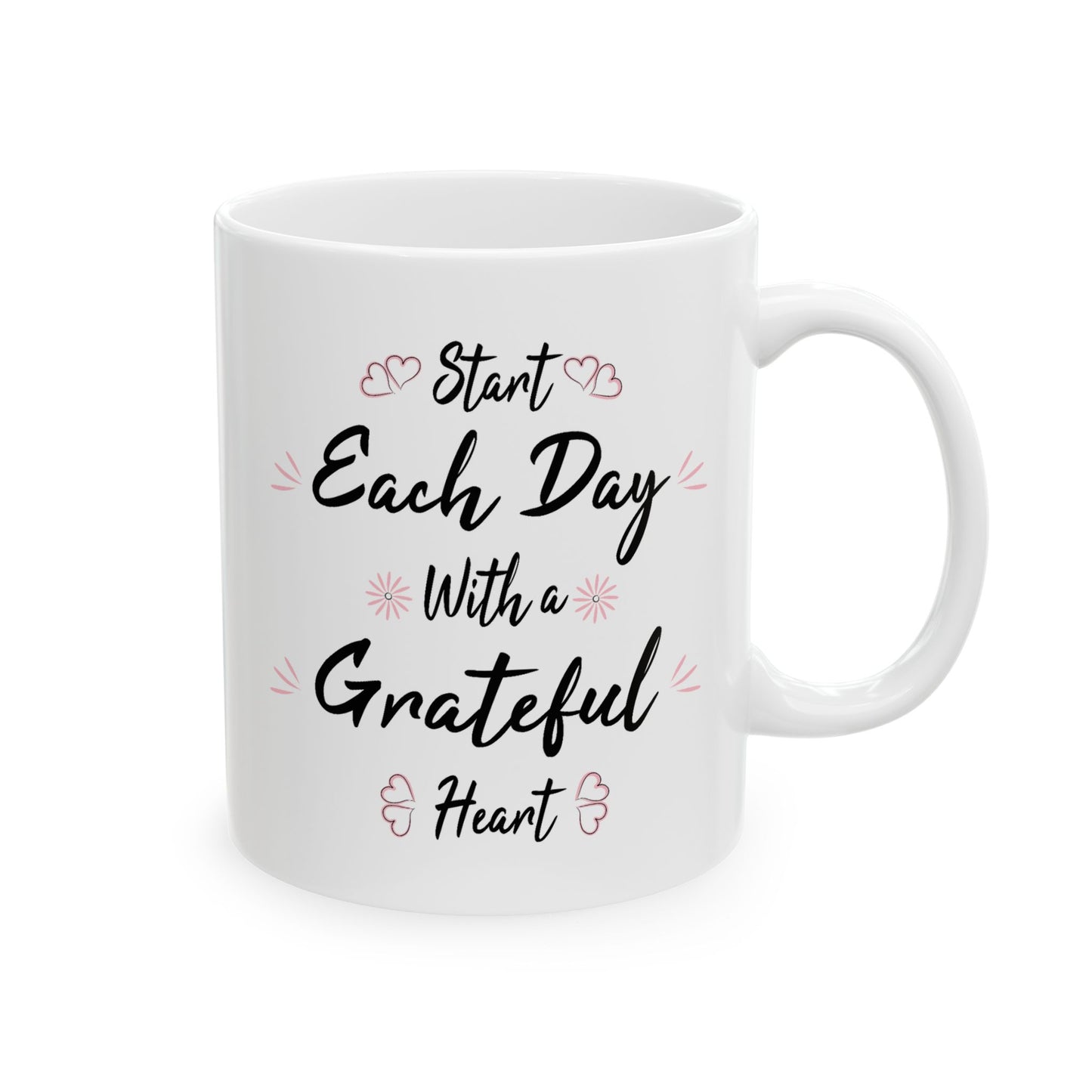 Wellness Mug - Start Each Day Hearts