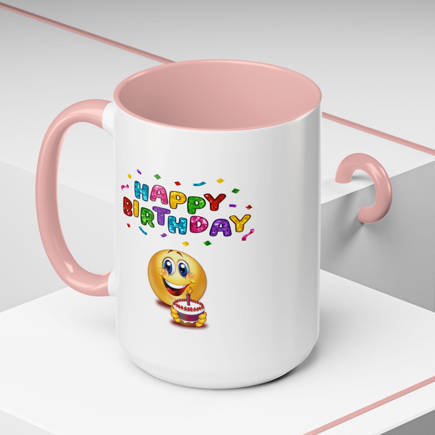 Birthday Mug - Happy Birthday Emoji