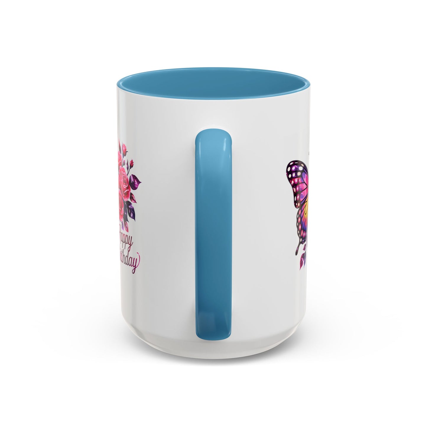 Birthday Mug - Butterfly Flowers