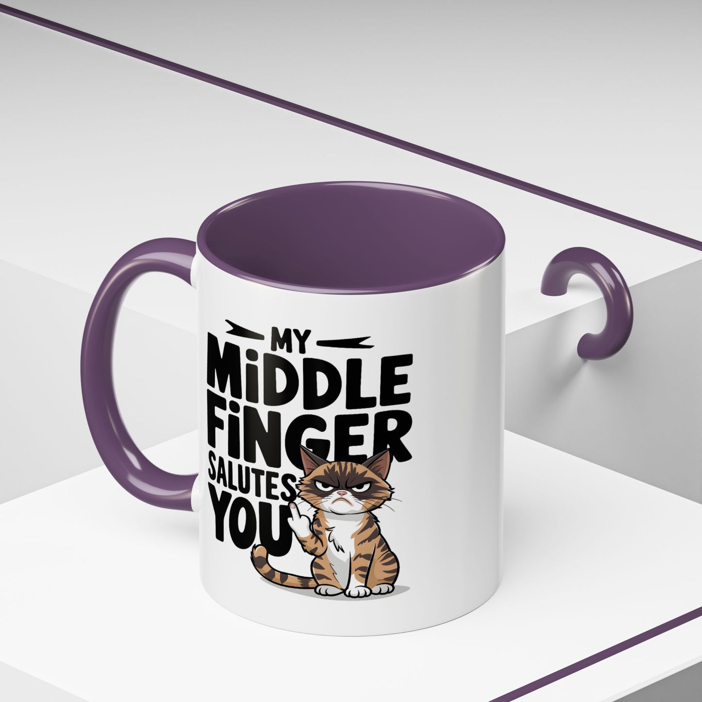 Humor Mug - My Middle Finger Salutes You