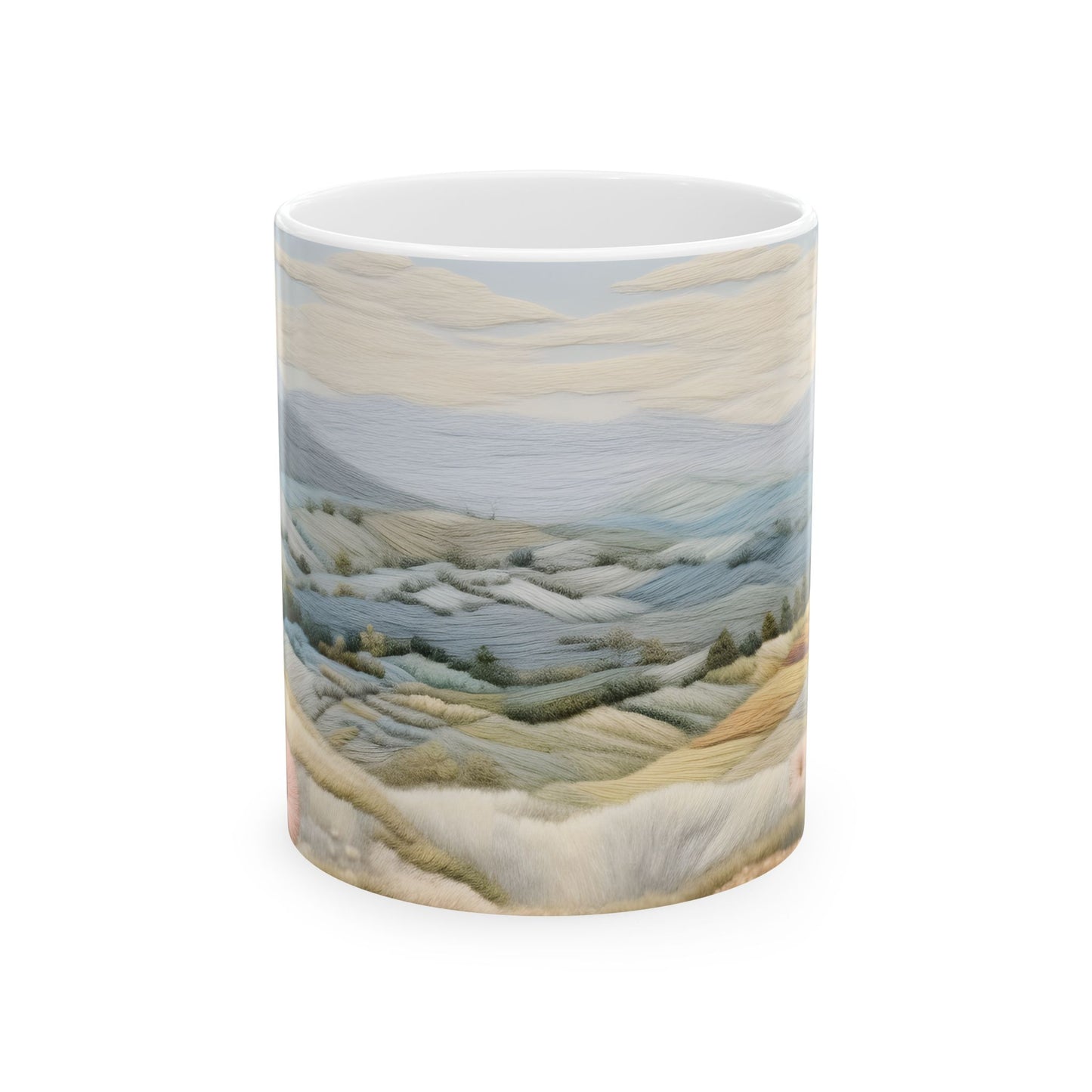 Artistic Mug - Felted Landscape 2