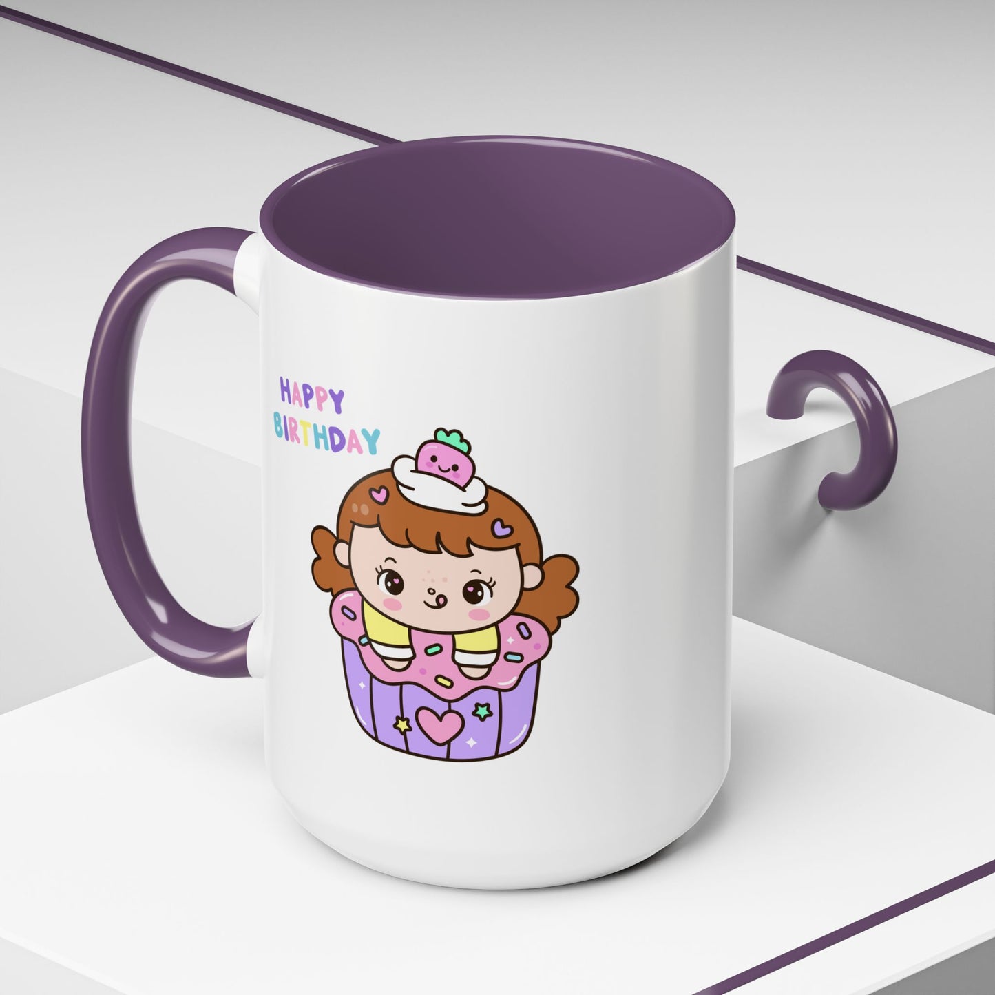 Birthday Mug - Cute Girl Cupcake