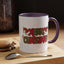 Christmas Mug - Merry Christmas Red & Green Text Hats Candy Canes