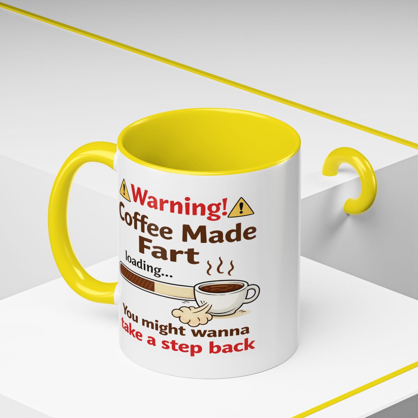Humor Mug - Warning Coffee Made Fart