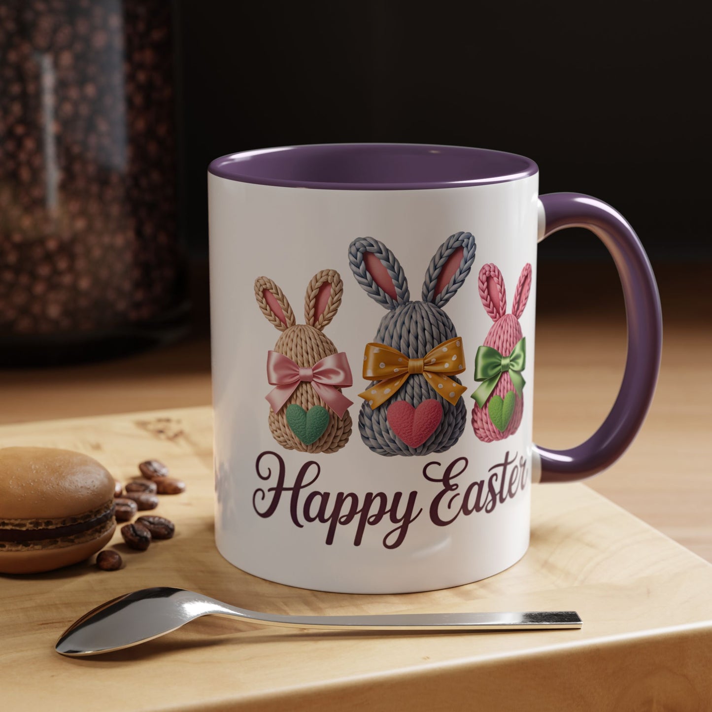 Easter Mug - Yarn Bunnies