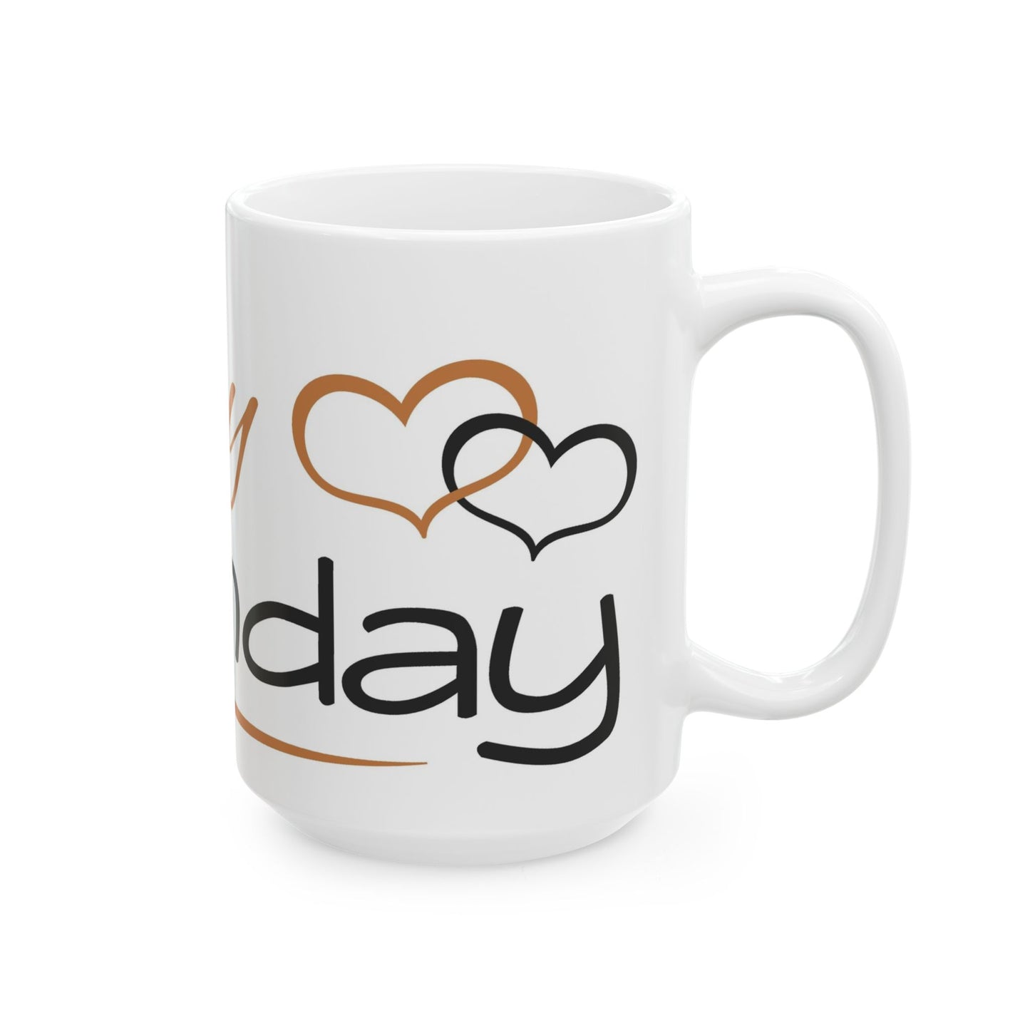 Birthday Mug - Happy Birthday Lettering Wrap