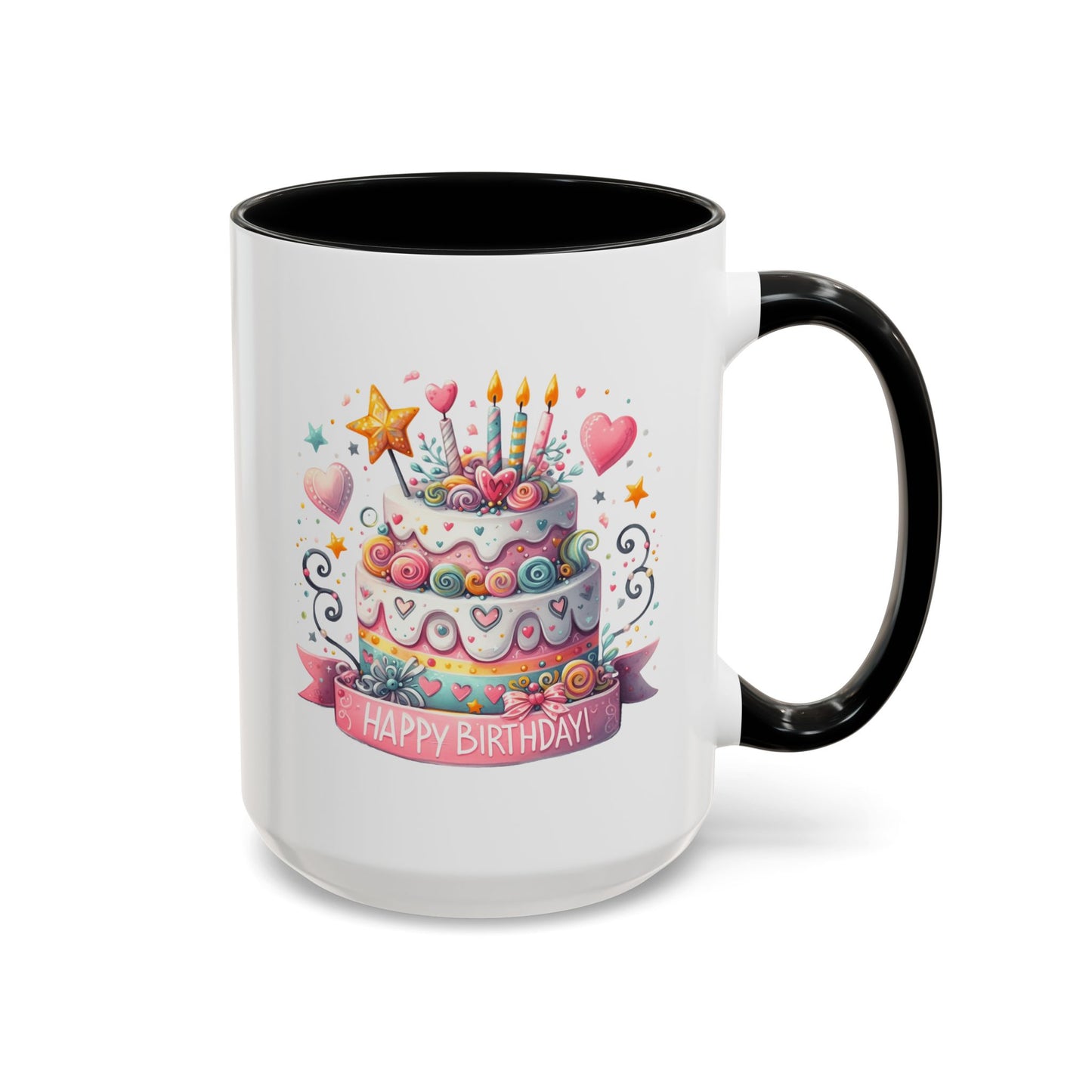 Birthday Mug - Happy Birthday Two Tiered Cake
