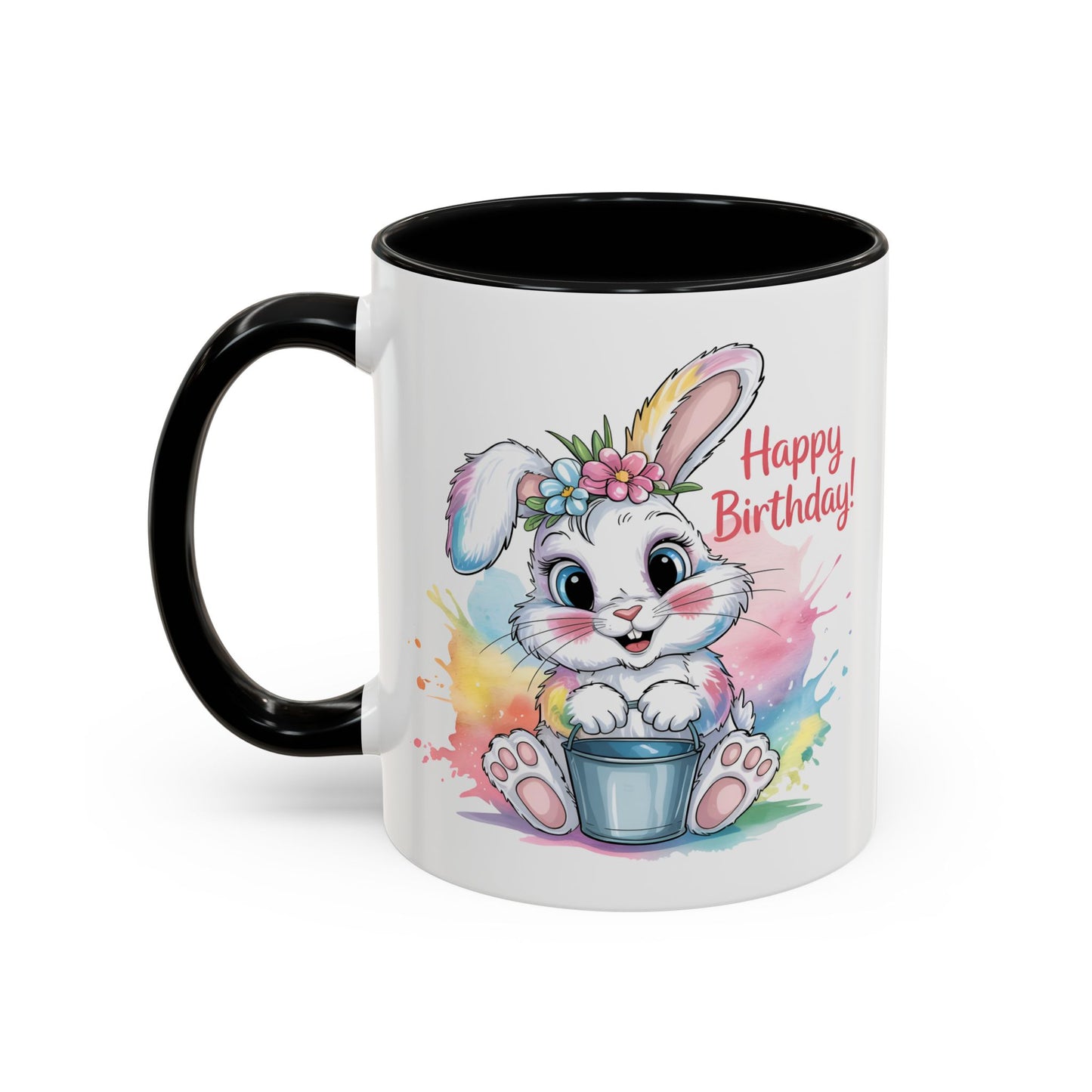Birthday Mug - Happy Birthday Cute Bunny