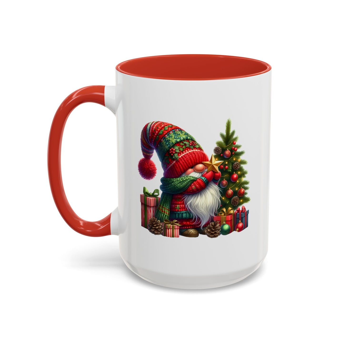 Christmas Mug - Gnome with Christmas Tree Star