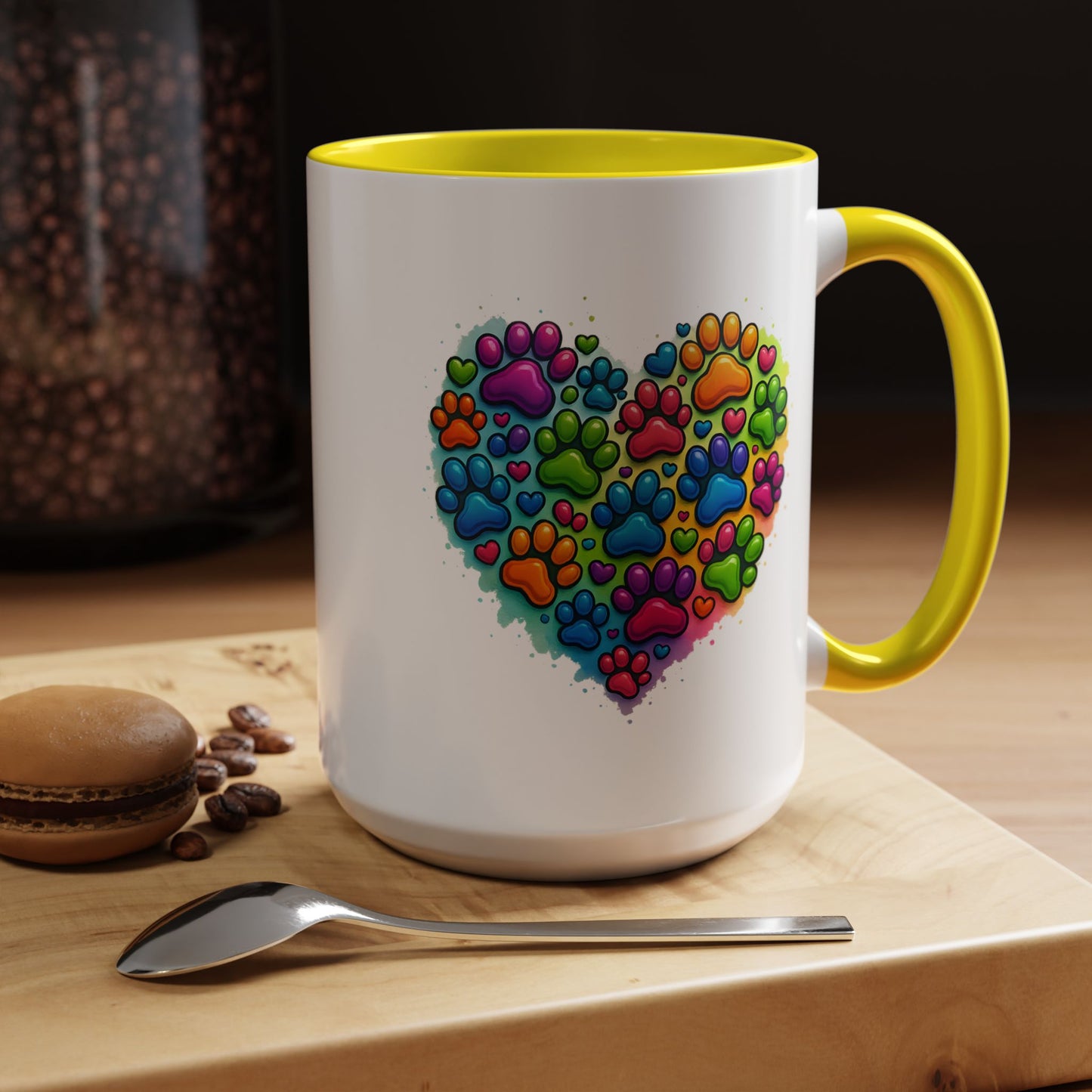 Animal Mug - Dog Paws Heart