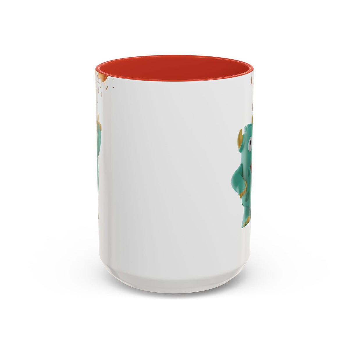 Humor Mug - Monster Drinks Coffee Spill