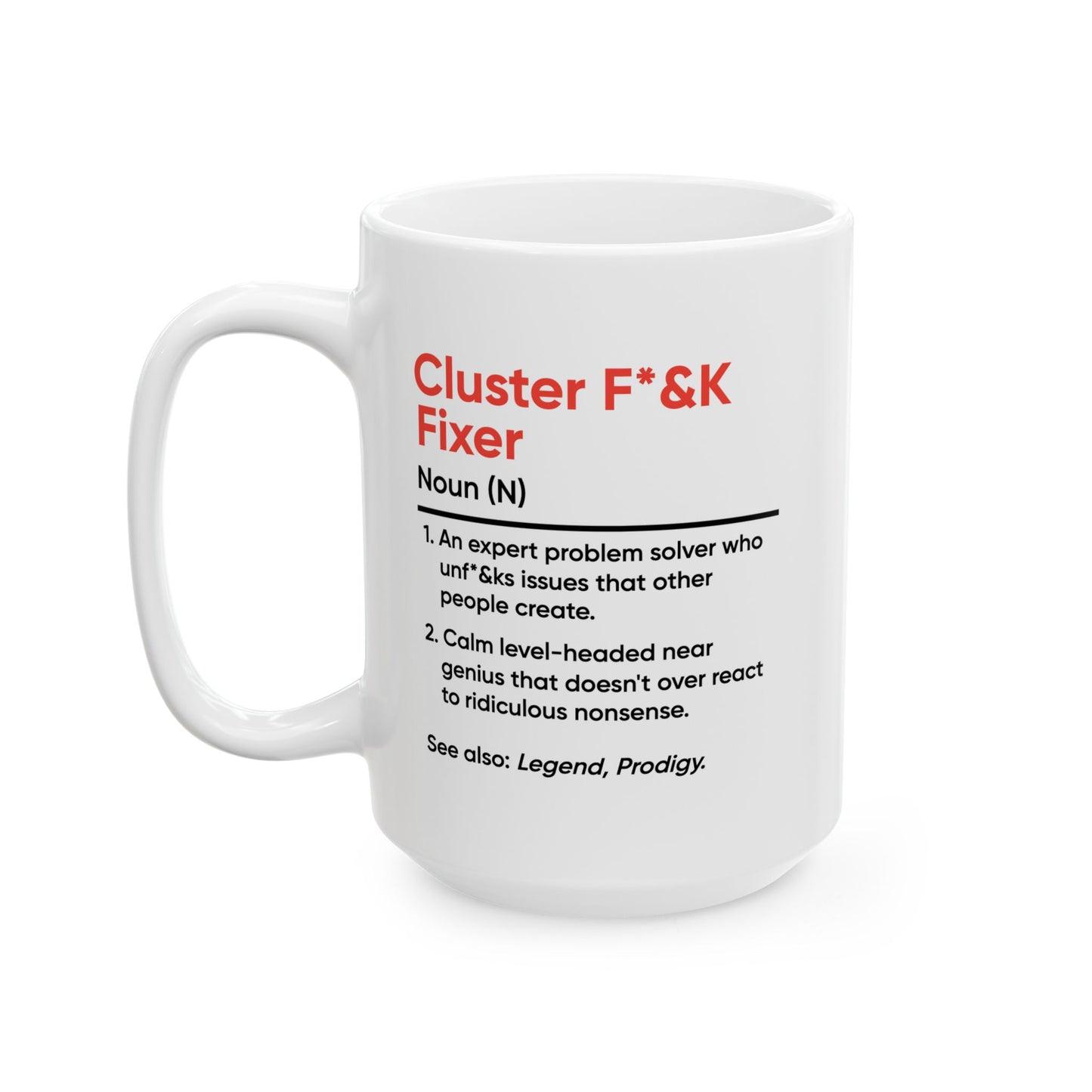 Humor Mug - Cluster F_&k Fixer