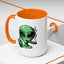 Adult Mug - Green Alien Fuck You Human
