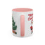 Christmas Mug - Merry Christmas Red Text Santa Tree Presents